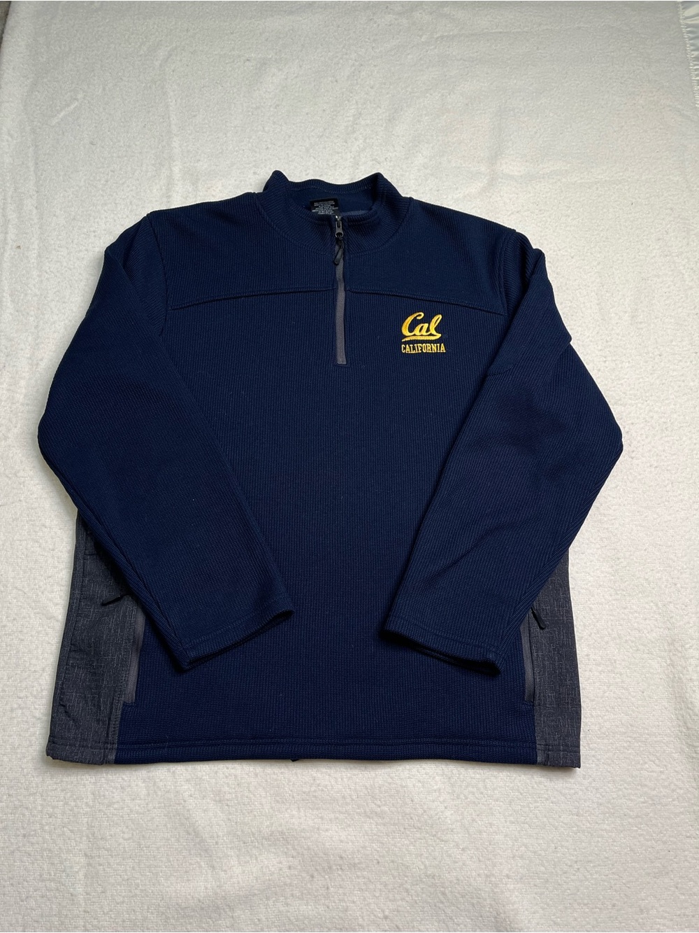 Colosseum NCAA California Golden Bears 1/4 Zip Thermal Pullover Jacket Mens XL